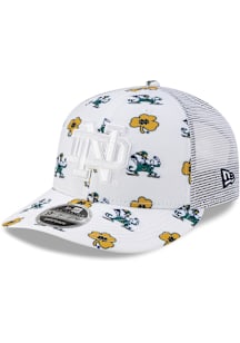 New Era Notre Dame Fighting Irish All Over Mascot Low Pro 9FIFTY Adjustable Hat - White