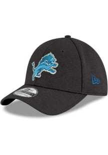 New Era Detroit Lions Mens Black Shadow Tech 39THIRTY Flex Hat