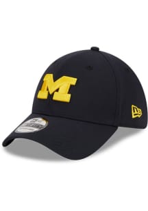 Michigan Wolverines New Era 39THIRTY Flex Hat - Navy Blue