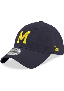 New Era Navy Blue Michigan Wolverines Retro 9TWENTY Adjustable Hat