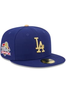 New Era Los Angeles Dodgers Mens Blue 2025 Gold Collection 59FIFTY Fitted Hat