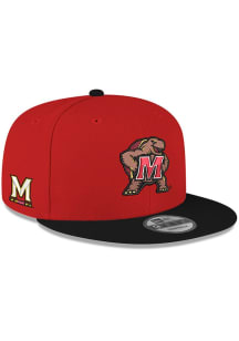 Maryland Terrapins New Era Basic 9FIFTY Style Mens Snapback - Red