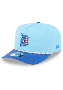 New Era Detroit Tigers Light Blue 2025 MLB 4th of July Golfer Mens Snapback Hat