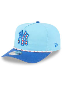 New Era New York Yankees Light Blue 2025 MLB 4th of July Golfer Mens Snapback Hat