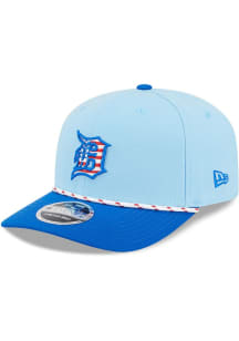 New Era Detroit Tigers 2025 MLB 4th of July 9SEVENTY Stretch Snap Adjustable Hat - Light Blue
