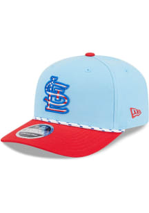 New Era St Louis Cardinals 2025 MLB 4th of July 9SEVENTY Stretch Snap Adjustable Hat - Light Blue