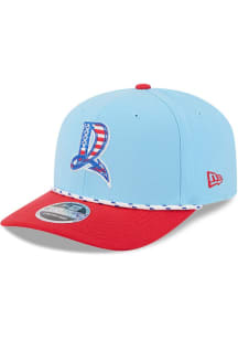 New Era Dayton Dragons 2025 MiLB 4th of July 9SEVENTY Stretch Snap Adjustable Hat - Light Blue