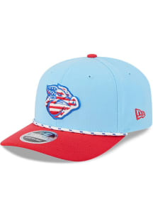 New Era Lehigh Valley Ironpigs 2025 MiLB 4th of July 9SEVENTY Stretch Snap Adjustable Hat - Light..