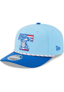 New Era Toledo Mud Hens 2025 MiLB 4th of July 9SEVENTY Stretch Snap Adjustable Hat - Light Blue