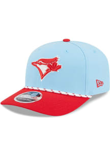 New Era Toronto Blue Jays 2025 MLB 4th of July 9SEVENTY Stretch Snap Adjustable Hat - Light Blue