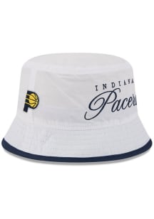 New Era Indiana Pacers White 2025 NBA Draft Mens Bucket Hat