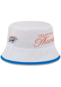 New Era Oklahoma City Thunder White 2025 NBA Draft Mens Bucket Hat