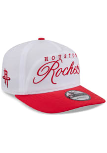 New Era Houston Rockets White 2025 NBA Draft Golfer Mens Snapback Hat