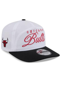 New Era Chicago Bulls White 2025 NBA Draft Golfer Mens Snapback Hat