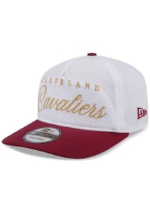 New Era Cleveland Cavaliers White 2025 NBA Draft Golfer Mens Snapback Hat