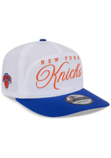 New Era New York Knicks White 2025 NBA Draft Golfer Mens Snapback Hat