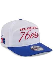 New Era Philadelphia 76ers White 2025 NBA Draft Golfer Mens Snapback Hat