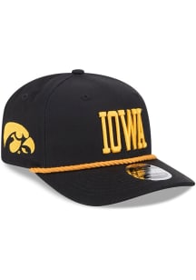 New Era Black Iowa Hawkeyes 9SEVENTYSS Adjustable Hat