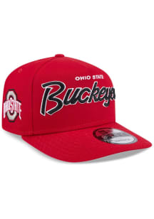 Ohio State Buckeyes New Era A-Frame 9FIFTY Mens Snapback - Red