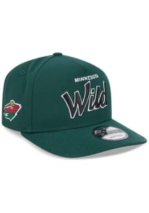 New Era Minnesota Wild A Frame Script 9FIFTY Adjustable Hat - Green