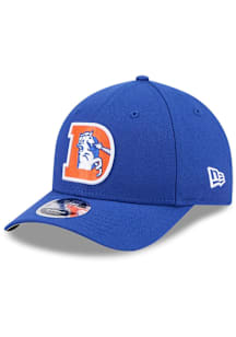 New Era Denver Broncos Retro Team M Crown 9FORTY Adjustable Hat - Blue