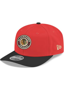 New Era Chicago Blackhawks 2T 2025 Winter Classic Side Patch Stretch 9SEVENTY Adjustable Hat - Red