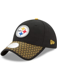 New Era Pittsburgh Steelers Black 2017 Official Sideline Womens Adjustable Hat