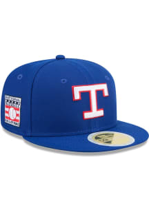 New Era Texas Rangers Blue 2025 Hall of Fame Weekend JR 59FIFTY Youth Fitted Hat