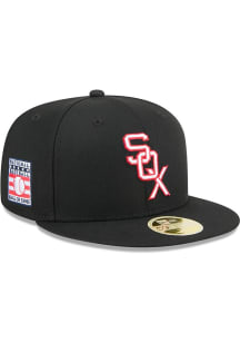 New Era Chicago White Sox Mens Navy Blue 2025 Hall of Fame Weekend 59FIFTY Fitted Hat