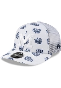 New Era White Michigan Wolverines All Over Mascot Low Pro 9FIFTY Adjustable Hat