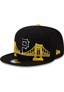 New Era Pittsburgh Pirates Black Bridge 9FIFTY Mens Snapback Hat