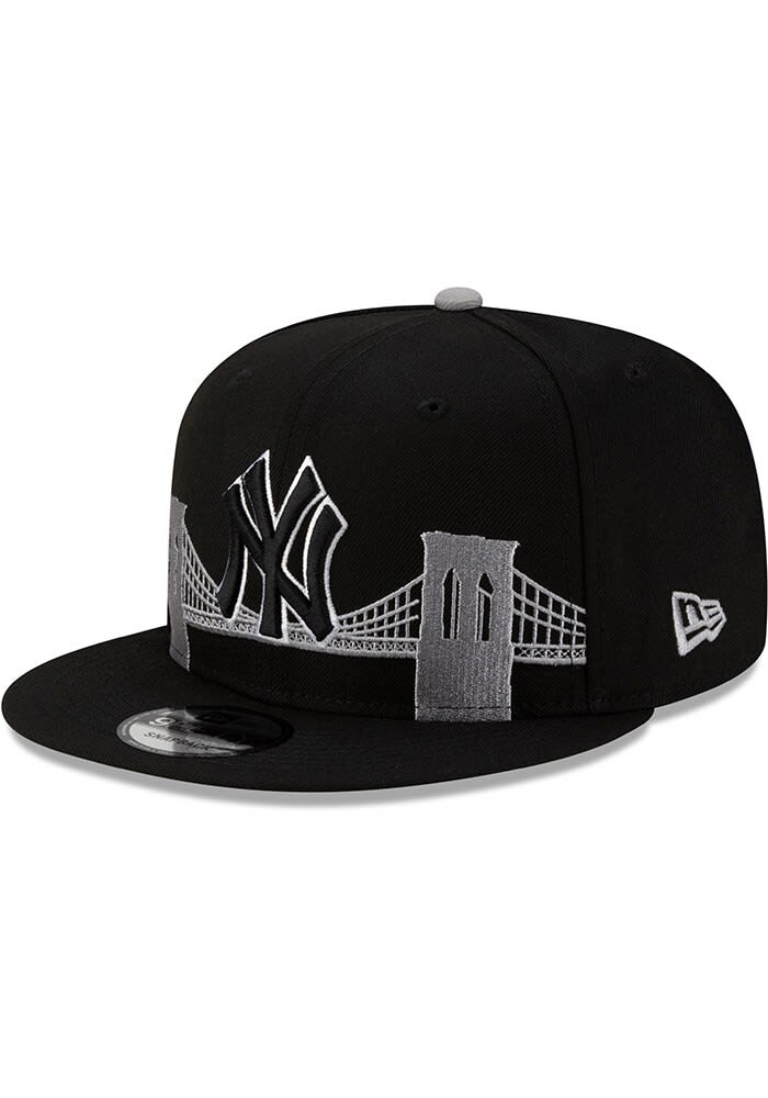 New York Yankees New Era BLACK Bridge 9FIFTY Snapback Hat - 59038687