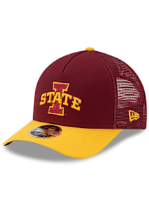 New Era Iowa State Cyclones Trucker 9FORTY M Crown Adjustable Hat - Red