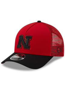 New Era Red Nebraska Cornhuskers Trucker 9FORTY M Crown Adjustable Hat