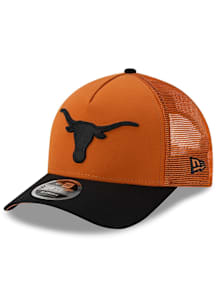 New Era Texas Longhorns Trucker 9FORTY M Crown Adjustable Hat - Burnt Orange