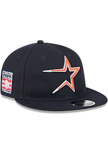 New Era Houston Astros Navy Blue 2025 Hall of Fame Weekend Retro Crown 9FIFTY Mens Snapback Hat