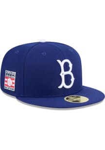 New Era Brooklyn Dodgers Mens Blue 2025 Hall of Fame Weekend 59FIFTY Fitted Hat