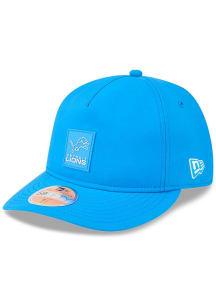 New Era Detroit Lions Mens Blue 2025 NFL Sideline 59FIFTY Retro Crown A Frame Fitted Hat