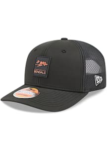 New Era Cincinnati Bengals 2025 NFL Sideline 9SEVENTY Trucker Adjustable Hat - Black