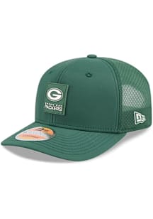 New Era Green Bay Packers 2025 NFL Sideline 9SEVENTY Trucker Adjustable Hat - Green