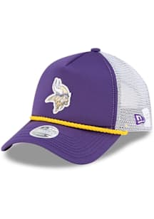 New Era Minnesota Vikings Purple Sparkle Foam Front Rope Trucker 9FORTY Womens Adjustable Hat