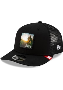 New Era Black Nebraska Cornhuskers Mascot Patch Low Pro 9FIFTY Adjustable Hat