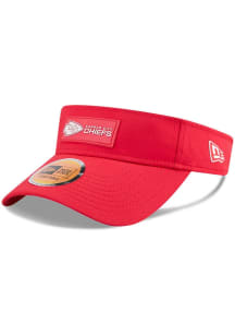 New Era Kansas City Chiefs Mens Red 2025 NFL Sideline Visor Adjustable Visor