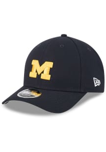 New Era Blue Michigan Wolverines Team M Crown 9FORTY Adjustable Hat