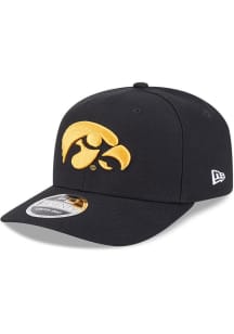 New Era Black Iowa Hawkeyes Team Stretch 9SEVENTY Adjustable Hat