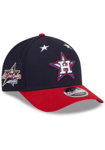 New Era Houston Astros 2025 All Star Game Workout M Crown 9FORTY Adjustable Hat - Blue