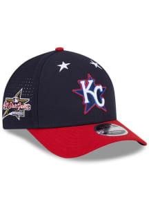 New Era Kansas City Royals 2025 All Star Game Workout M Crown 9FORTY Adjustable Hat - Blue