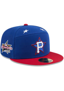 New Era Pittsburgh Pirates Mens Blue 2025 All Star Game Workout Split Panel 59FIFTY Fitted Hat