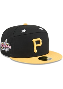 New Era Pittsburgh Pirates Mens Black 2025 All Star Game Split Panel 59FIFTY Fitted Hat