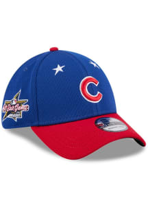 New Era Chicago Cubs Mens Blue 2025 All Star Game 39THIRTY Flex Hat
